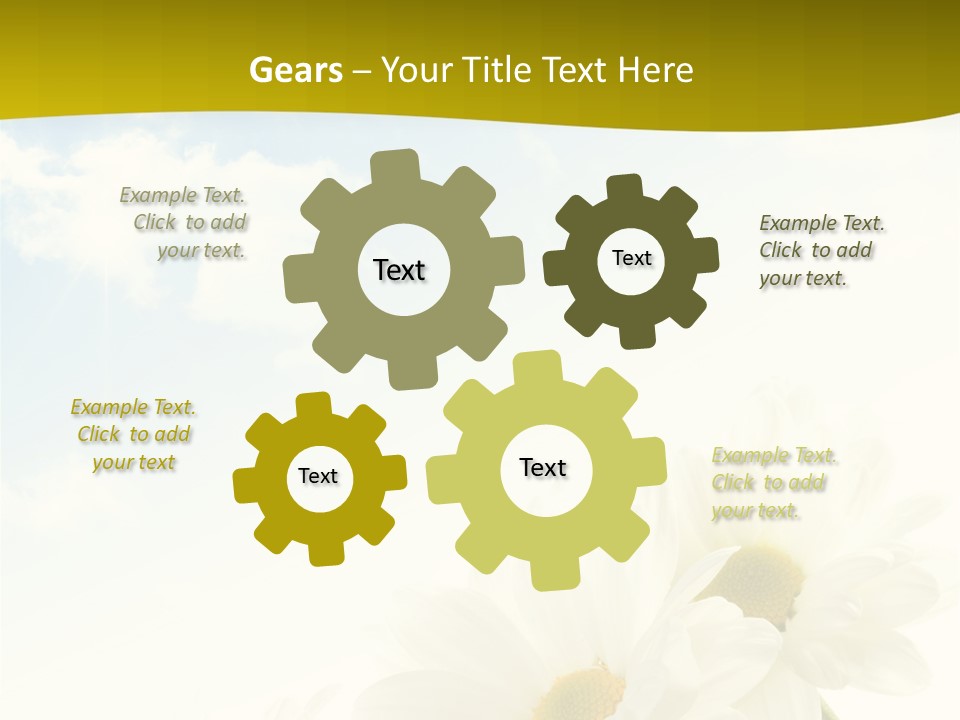 Scenery Health Chamomile PowerPoint Template