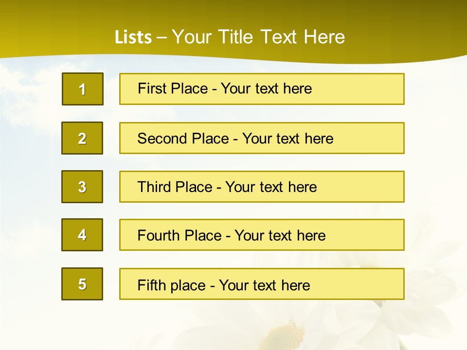 Scenery Health Chamomile PowerPoint Template