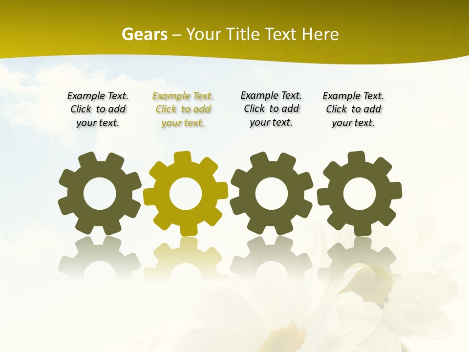 Scenery Health Chamomile PowerPoint Template