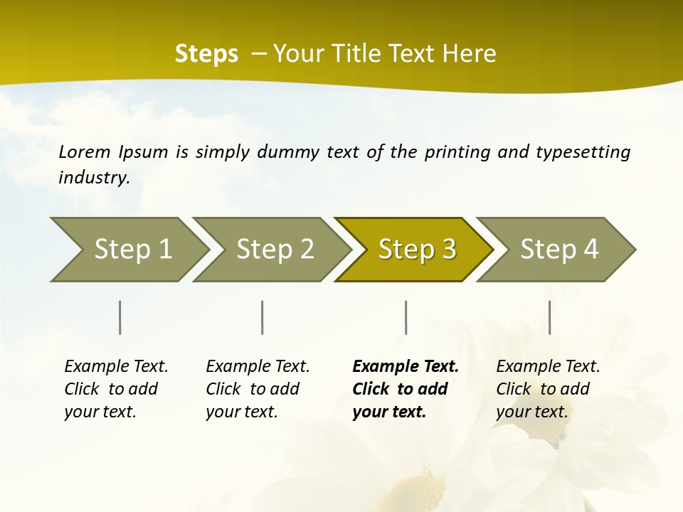 Scenery Health Chamomile PowerPoint Template