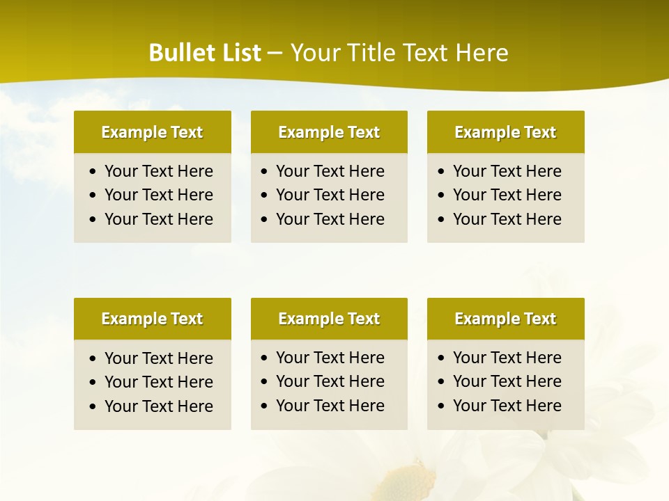Scenery Health Chamomile PowerPoint Template