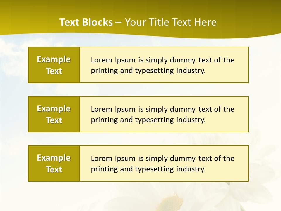 Scenery Health Chamomile PowerPoint Template