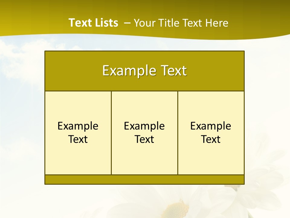 Scenery Health Chamomile PowerPoint Template