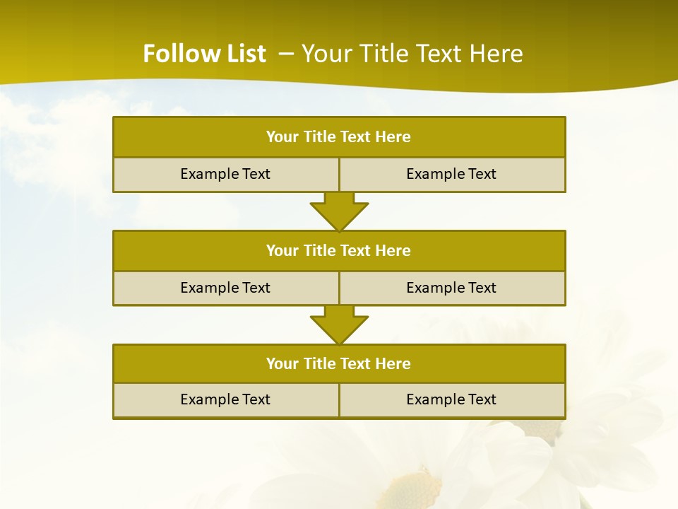 Scenery Health Chamomile PowerPoint Template