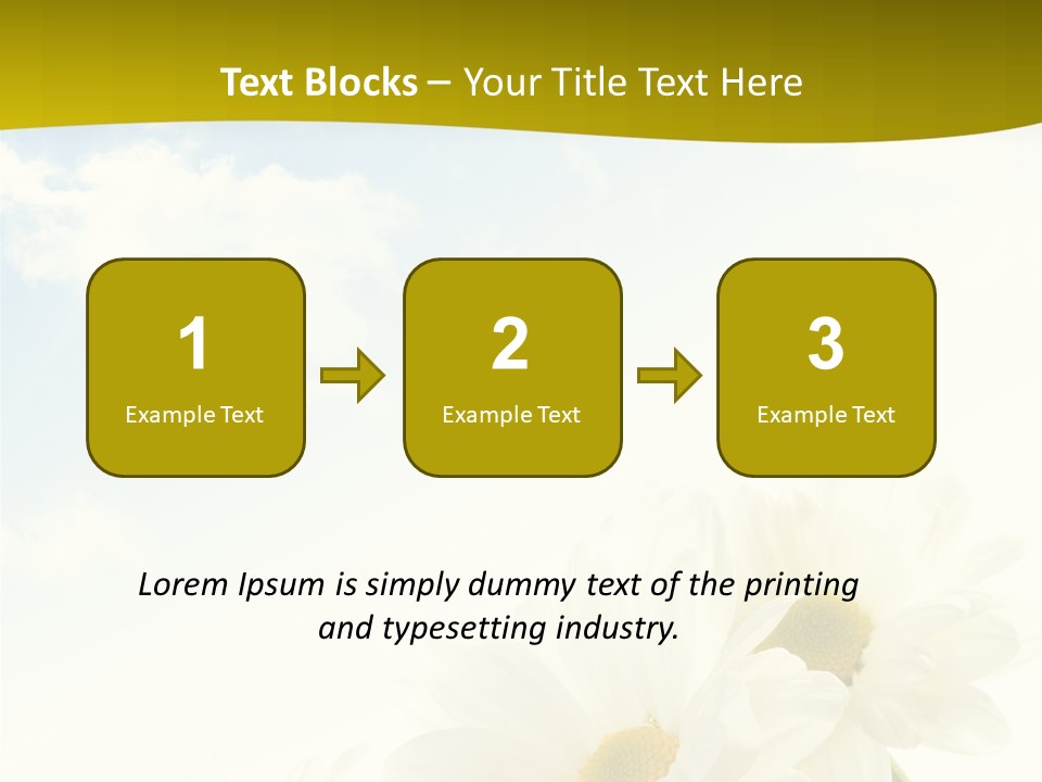 Scenery Health Chamomile PowerPoint Template