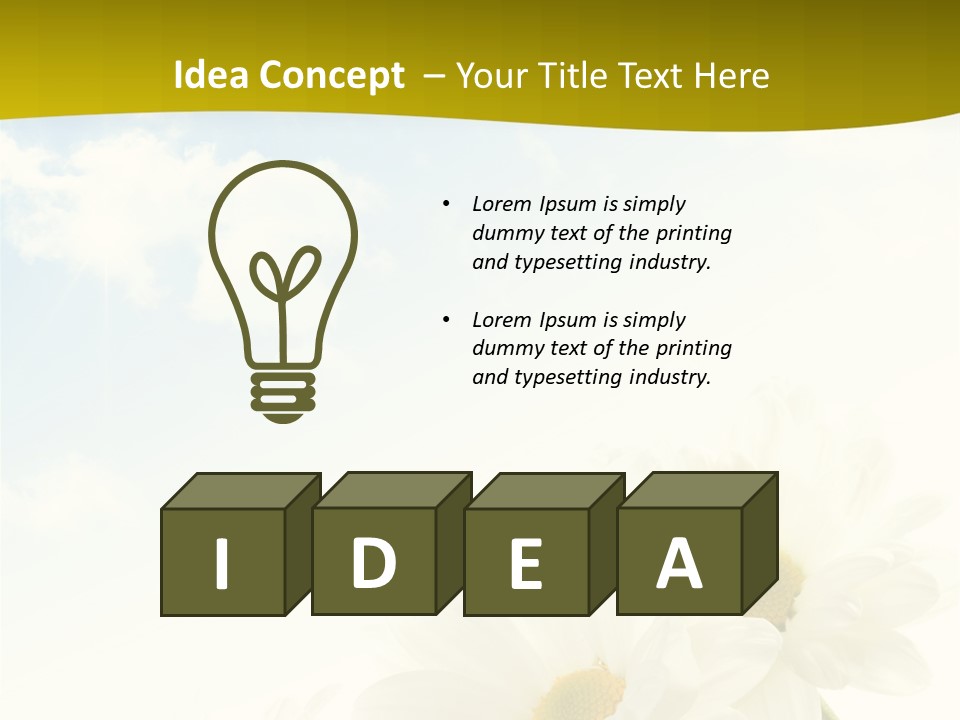 Scenery Health Chamomile PowerPoint Template