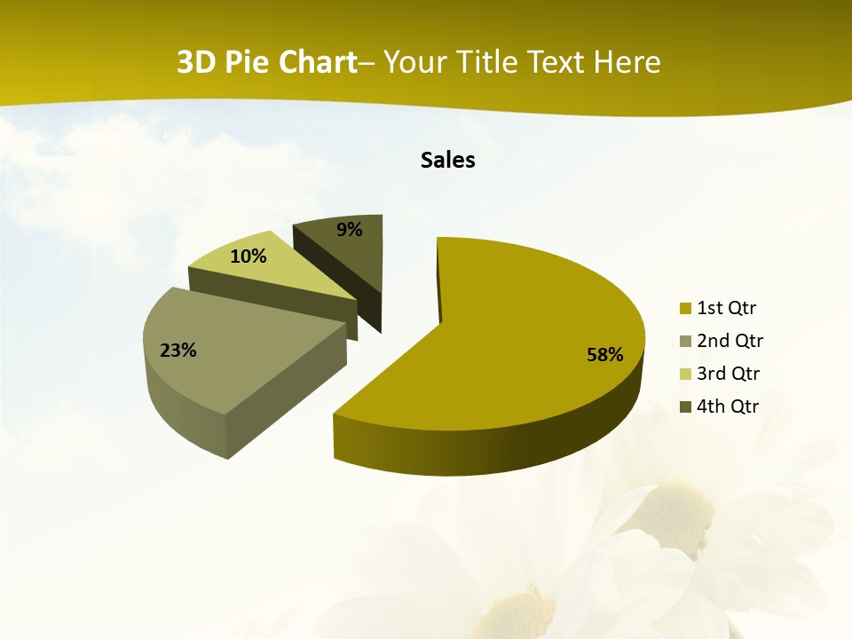 Scenery Health Chamomile PowerPoint Template