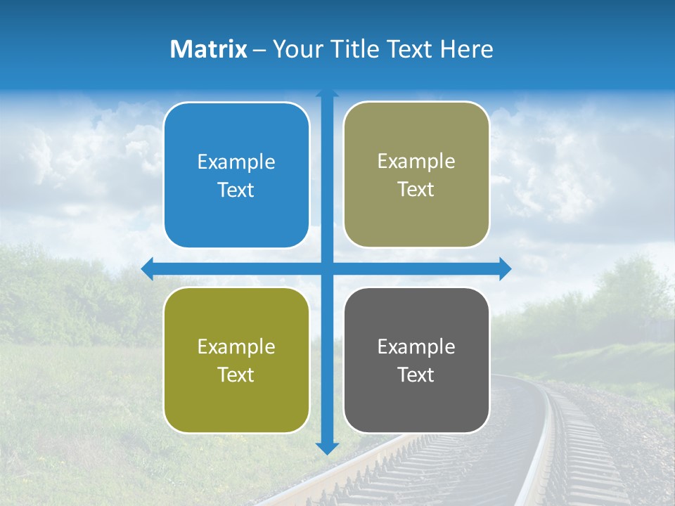 Path Blue Fantasy PowerPoint Template