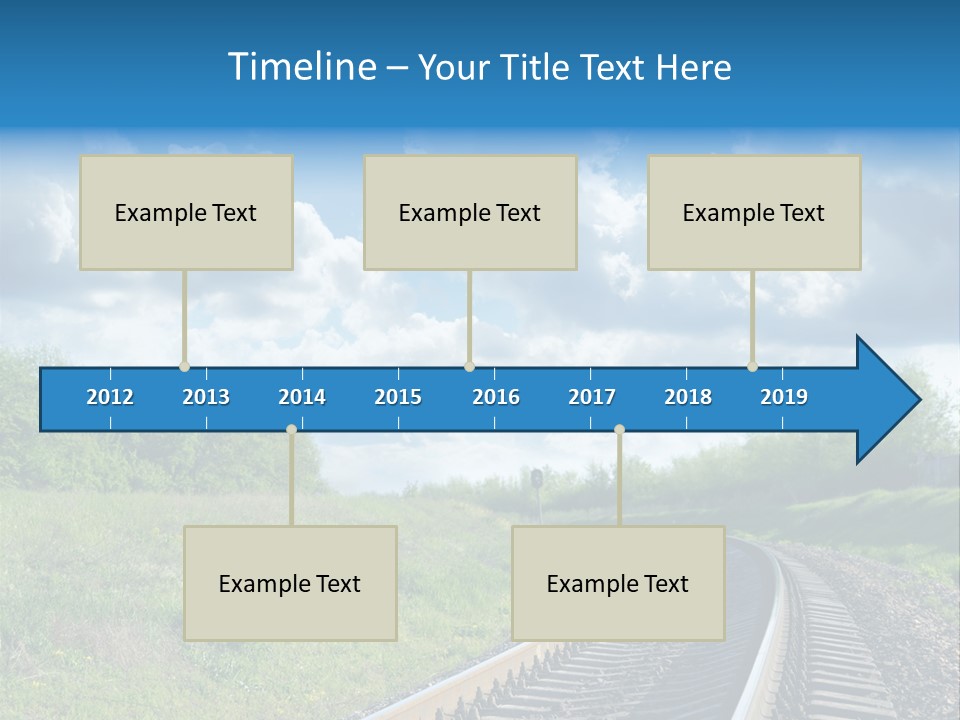 Path Blue Fantasy PowerPoint Template