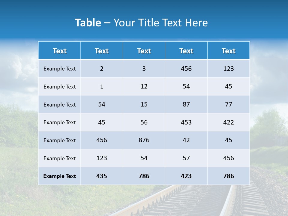 Path Blue Fantasy PowerPoint Template
