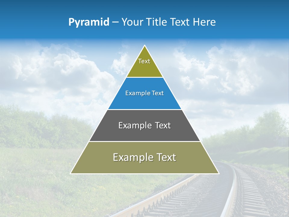 Path Blue Fantasy PowerPoint Template