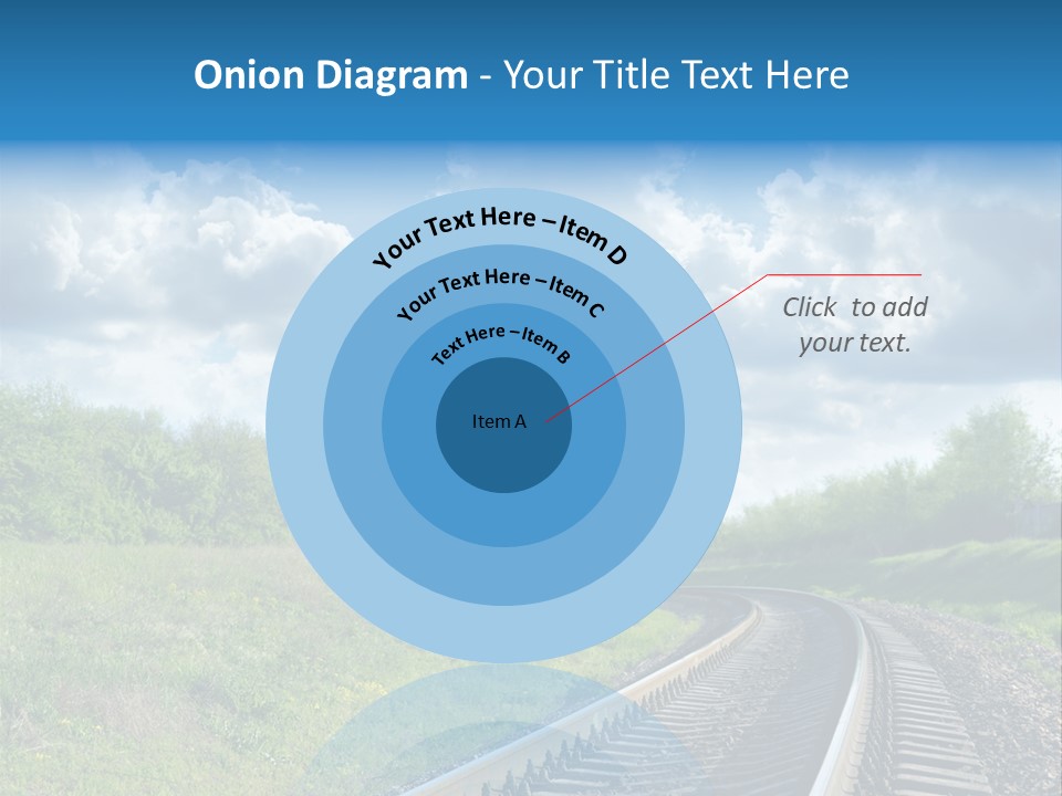 Path Blue Fantasy PowerPoint Template