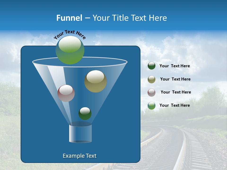 Path Blue Fantasy PowerPoint Template
