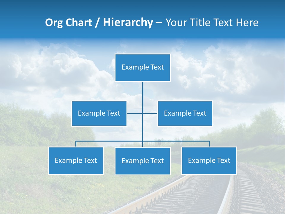 Path Blue Fantasy PowerPoint Template