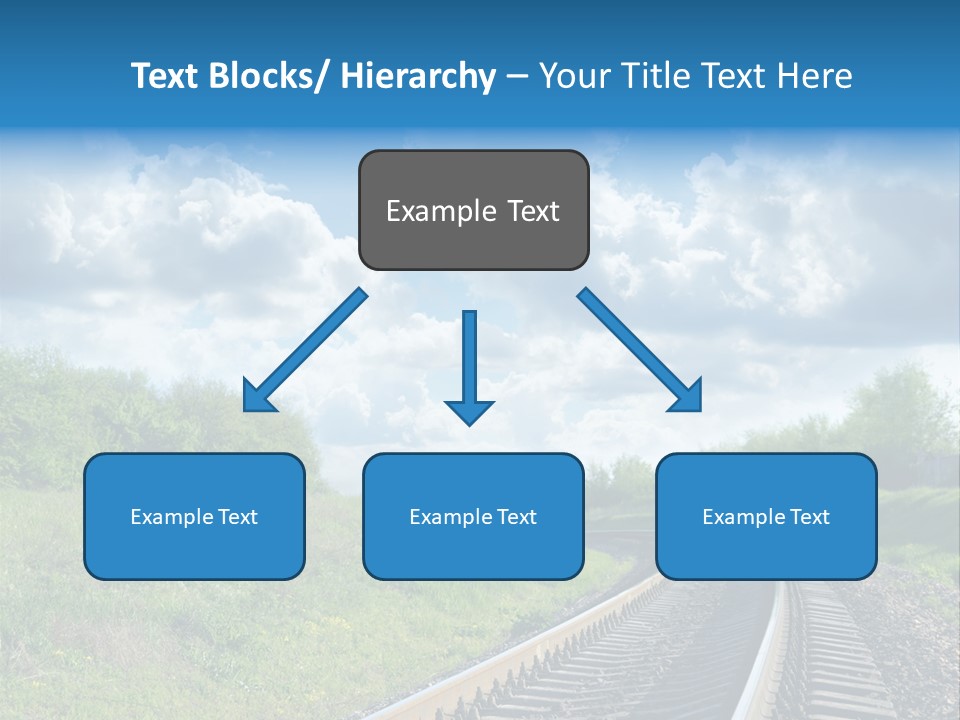 Path Blue Fantasy PowerPoint Template