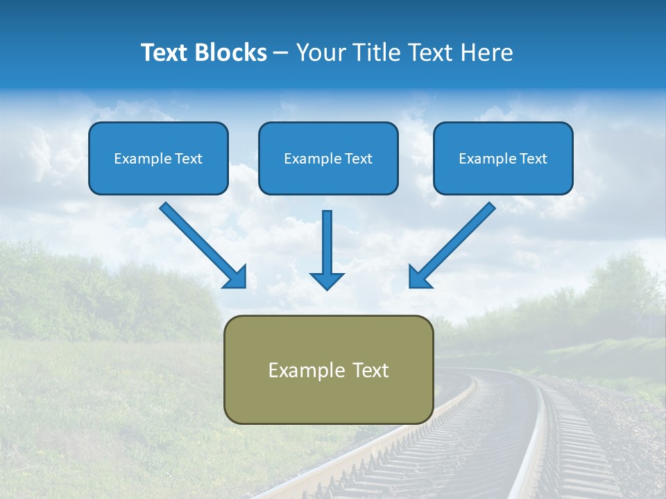 Path Blue Fantasy PowerPoint Template