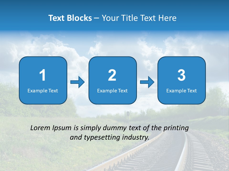 Path Blue Fantasy PowerPoint Template