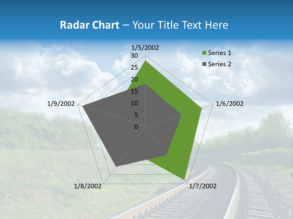 Path Blue Fantasy PowerPoint Template
