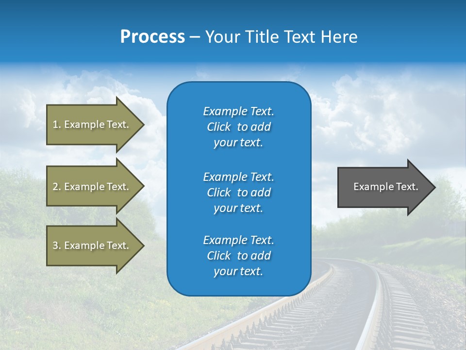Path Blue Fantasy PowerPoint Template