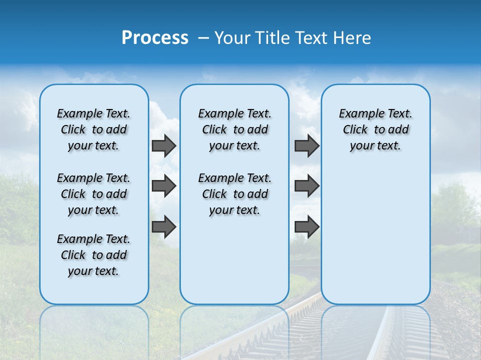 Path Blue Fantasy PowerPoint Template