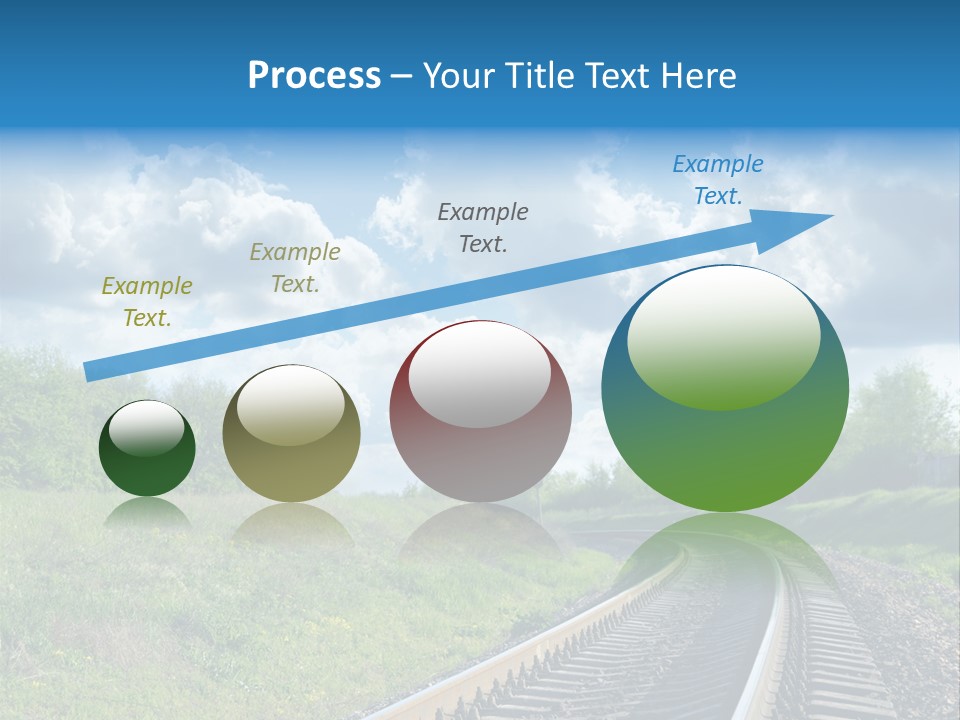 Path Blue Fantasy PowerPoint Template