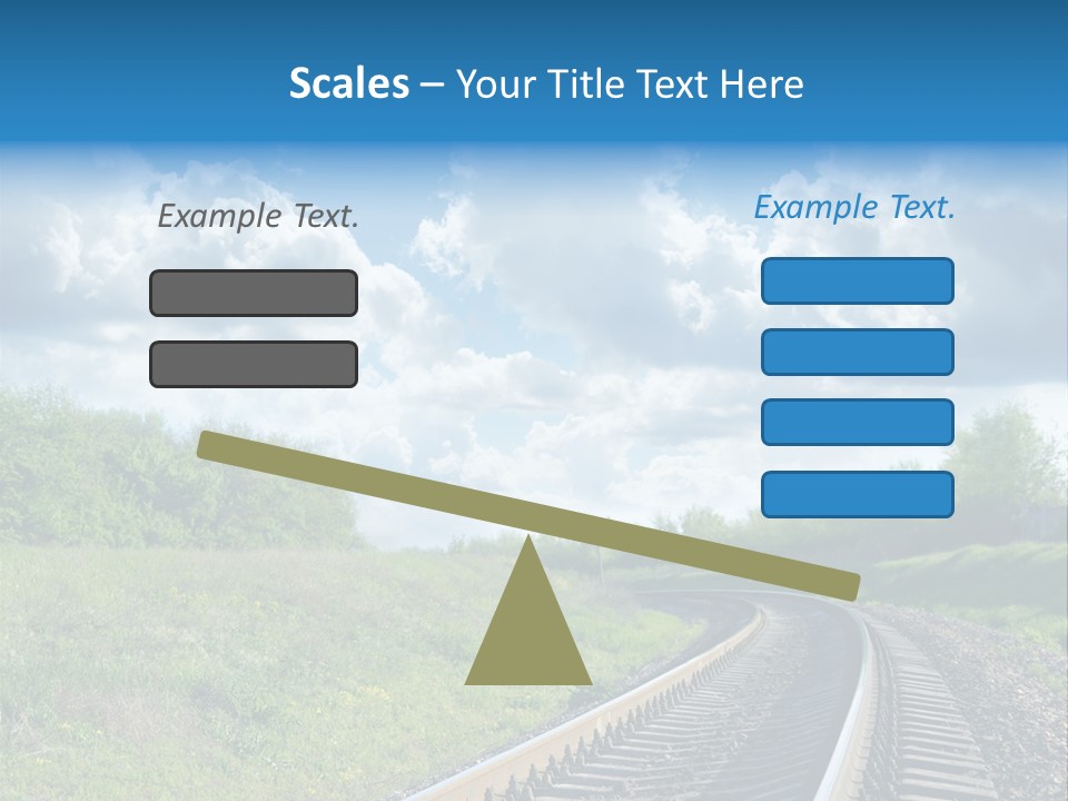 Path Blue Fantasy PowerPoint Template