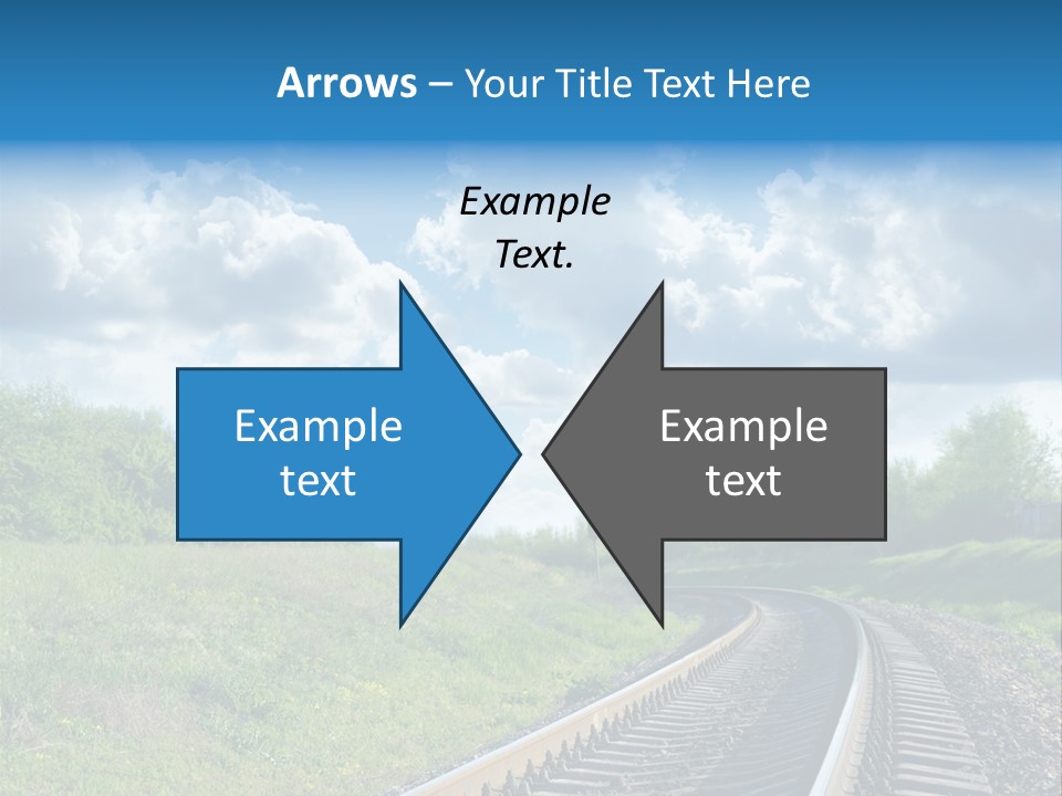 Path Blue Fantasy PowerPoint Template