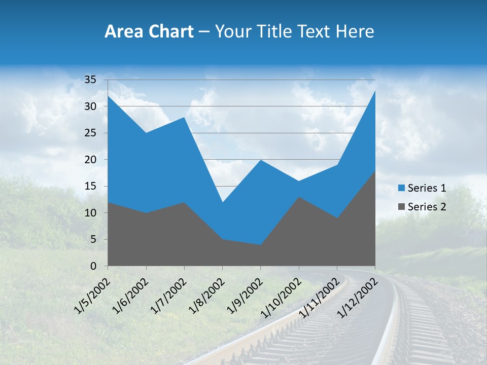 Path Blue Fantasy PowerPoint Template