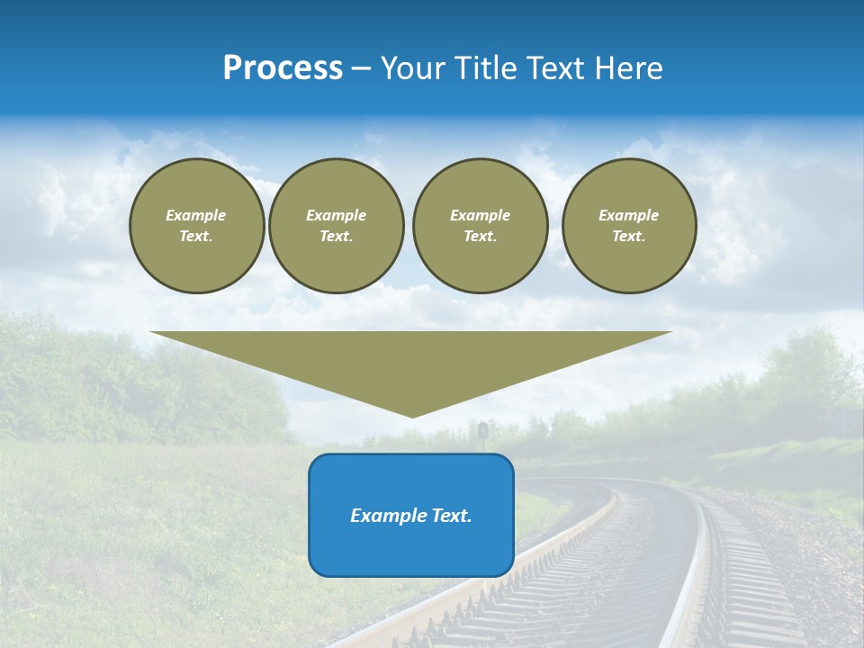 Path Blue Fantasy PowerPoint Template