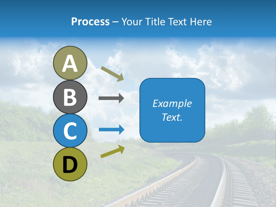 Path Blue Fantasy PowerPoint Template