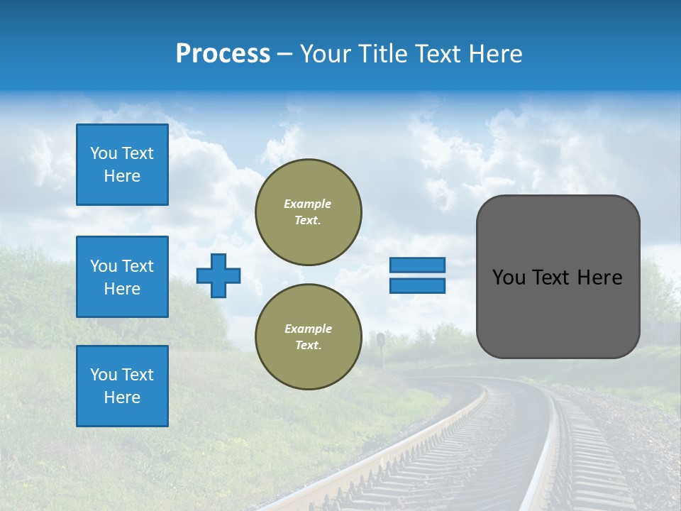 Path Blue Fantasy PowerPoint Template