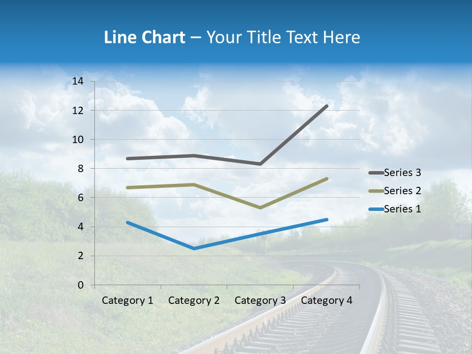 Path Blue Fantasy PowerPoint Template