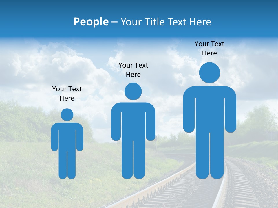 Path Blue Fantasy PowerPoint Template