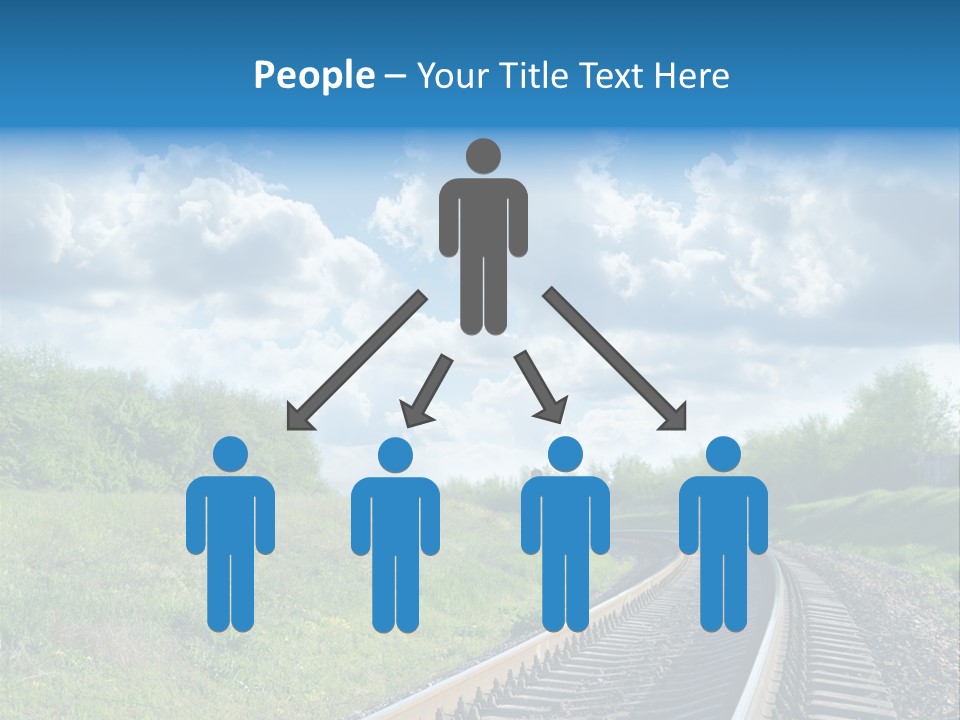 Path Blue Fantasy PowerPoint Template