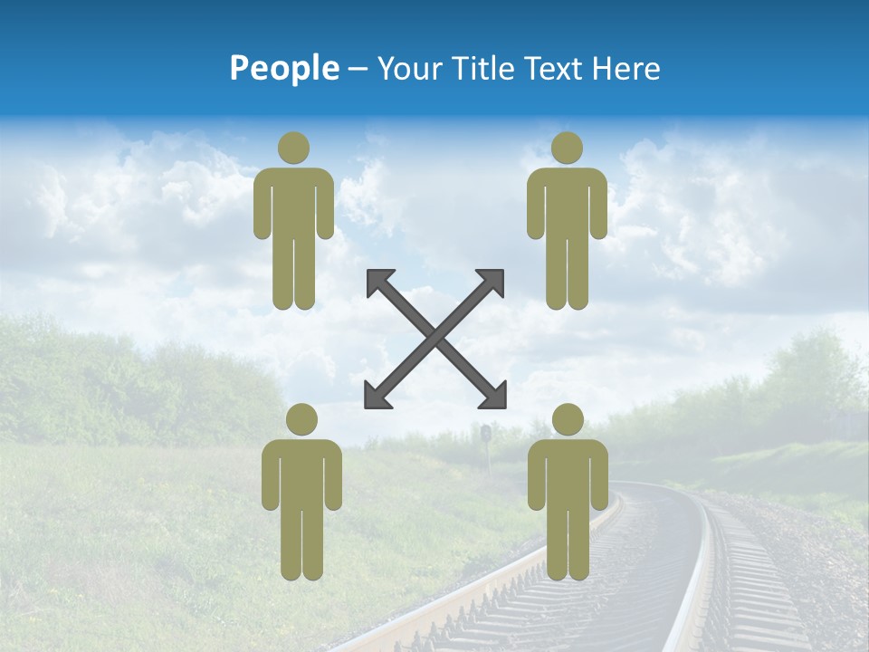 Path Blue Fantasy PowerPoint Template