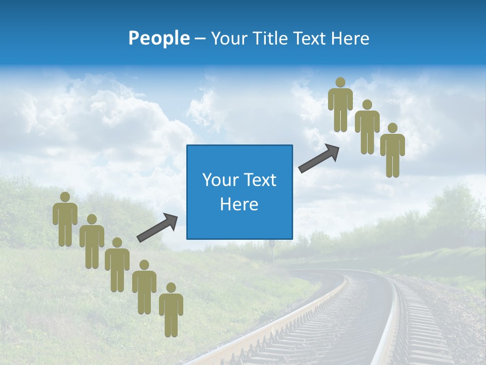 Path Blue Fantasy PowerPoint Template