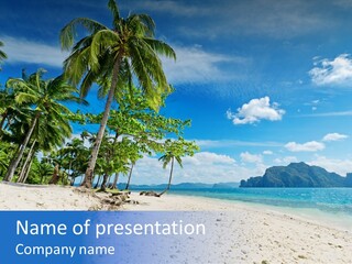 Water Sea Beauty PowerPoint Template