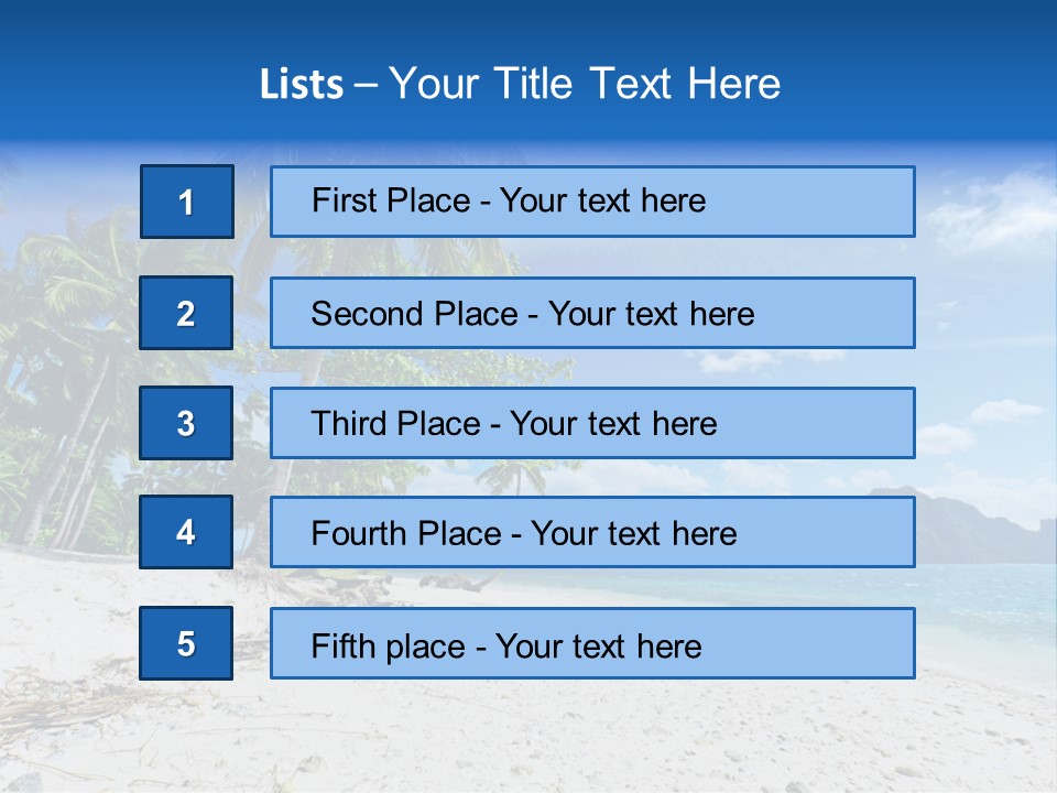 Water Sea Beauty PowerPoint Template