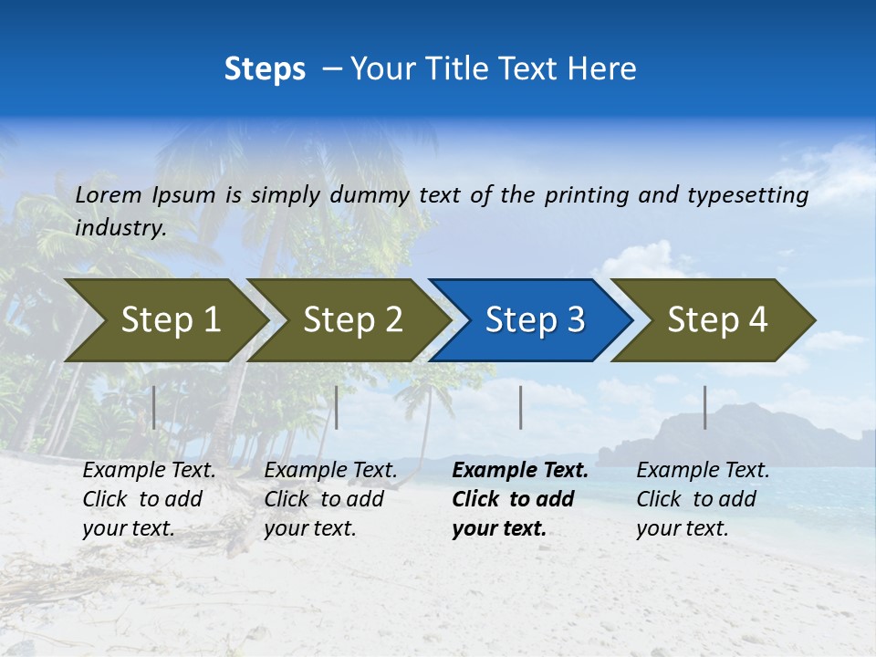 Water Sea Beauty PowerPoint Template