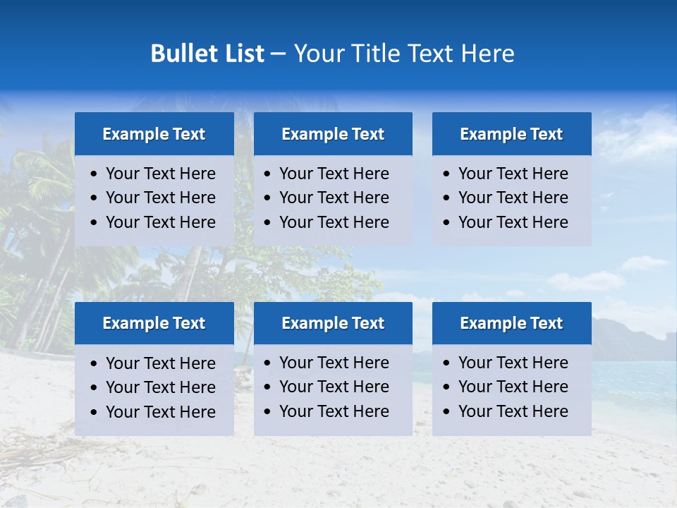 Water Sea Beauty PowerPoint Template