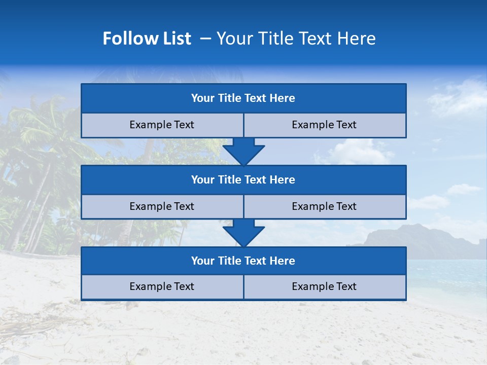 Water Sea Beauty PowerPoint Template