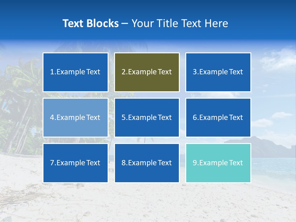 Water Sea Beauty PowerPoint Template