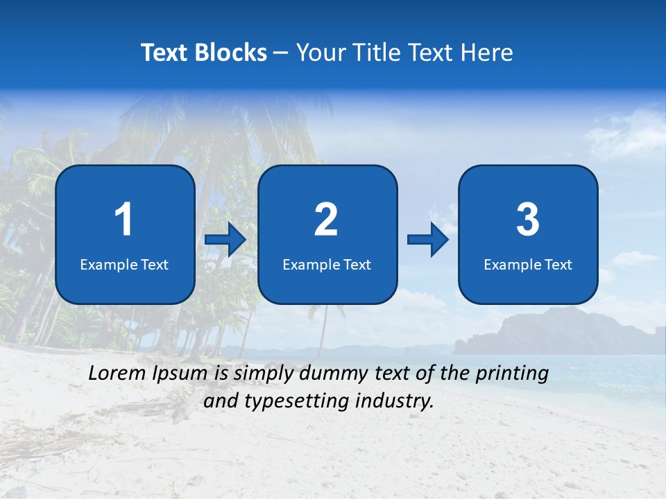 Water Sea Beauty PowerPoint Template