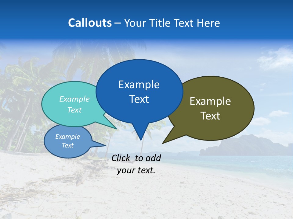 Water Sea Beauty PowerPoint Template