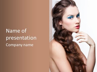 Adult Elegant Makeup PowerPoint Template