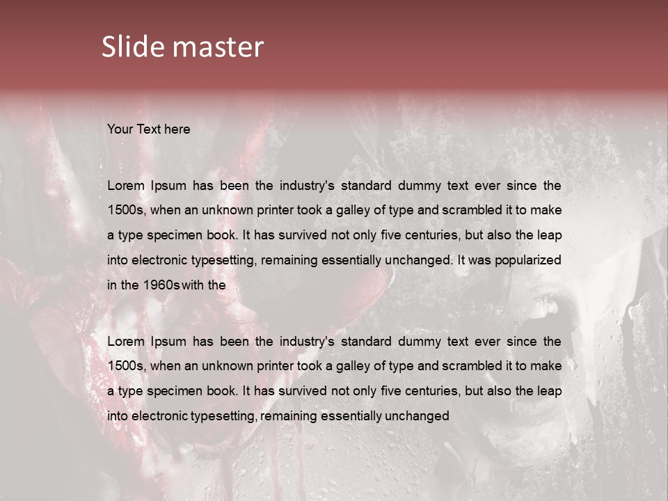 Bath Cut Window PowerPoint Template