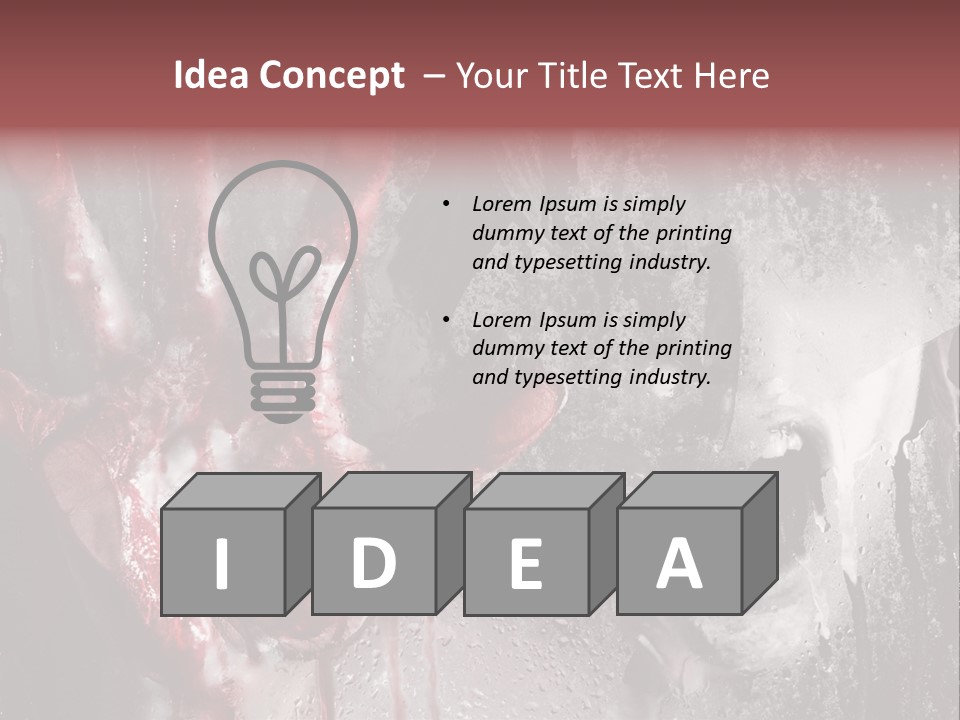 Bath Cut Window PowerPoint Template