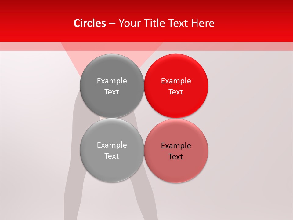 Hair Stylized Triangle PowerPoint Template