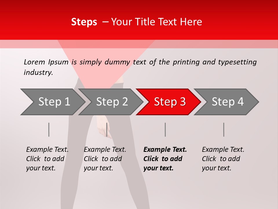 Hair Stylized Triangle PowerPoint Template