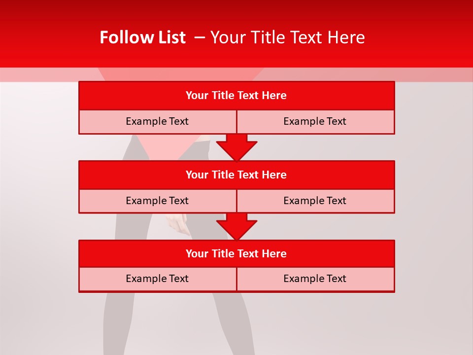 Hair Stylized Triangle PowerPoint Template